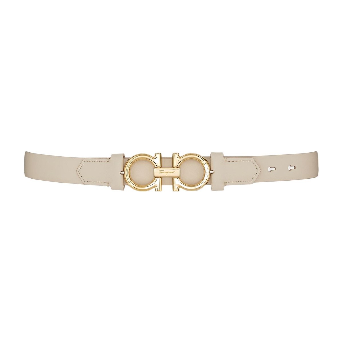 Ferragamo Smooth Buckle Belt 2cm