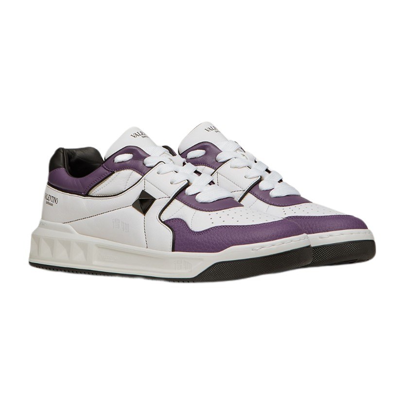 Valentino One Stud White Purple