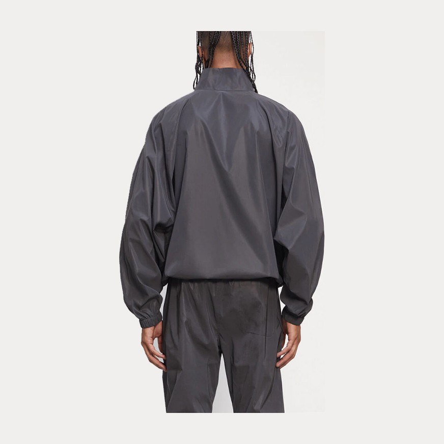 Fear of God Essentials FW20 Reflective Half Zip Track Pullover Black