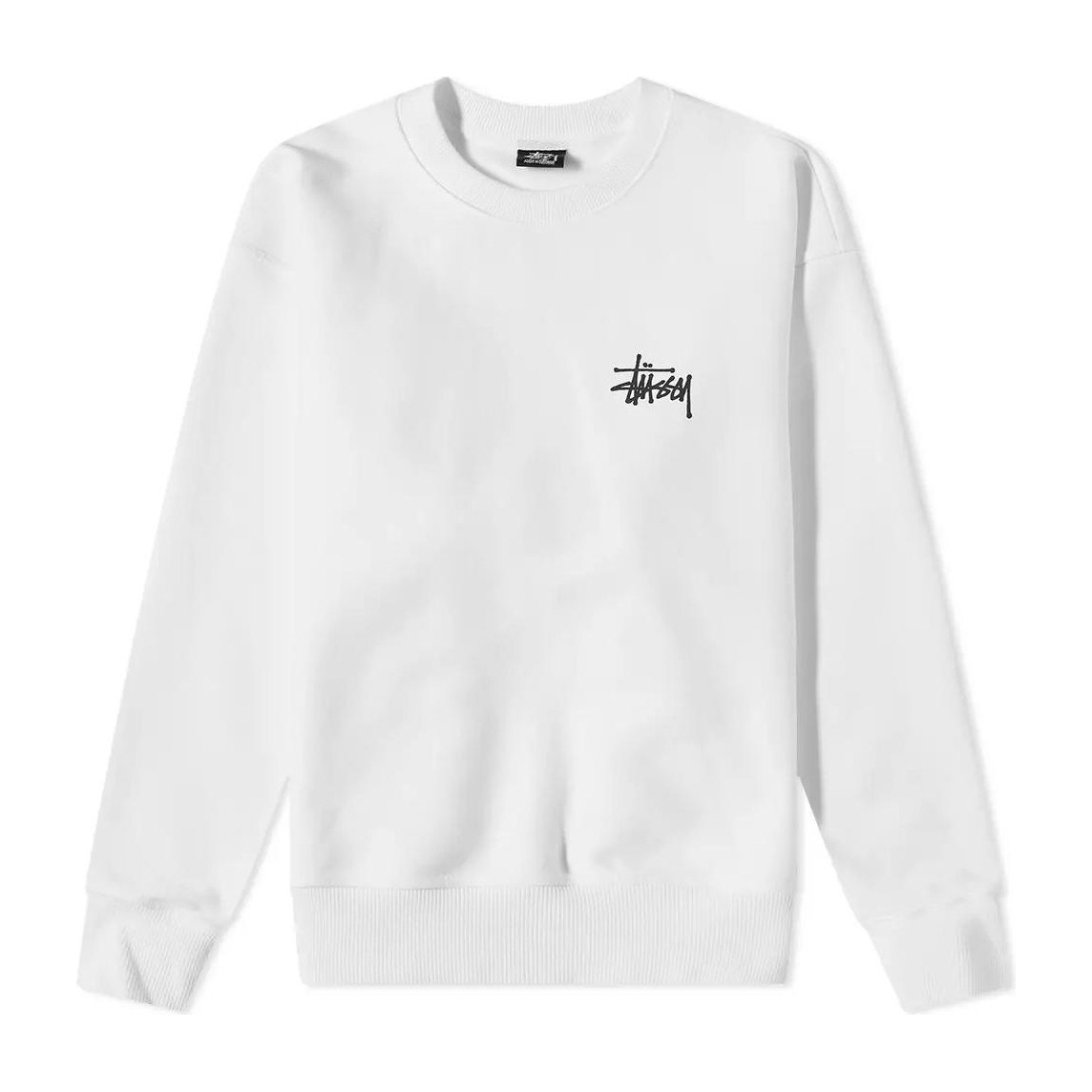 Stussy Basic Back Logo Crewneck Black