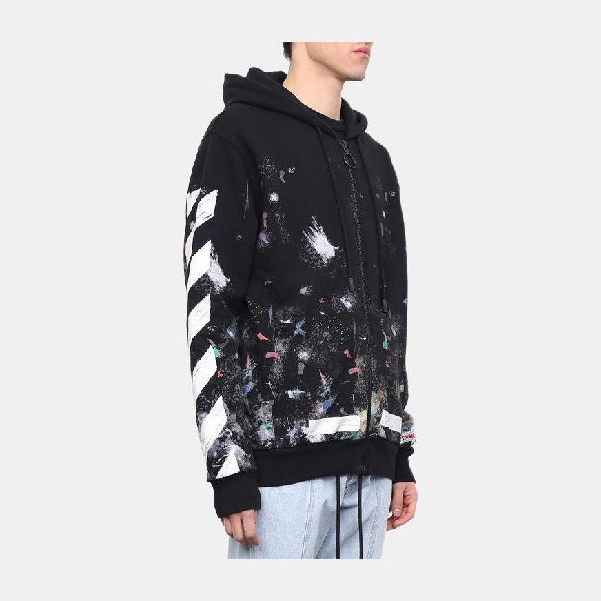 OFF-WHITE Firework Graffiti Arrow Hoodie