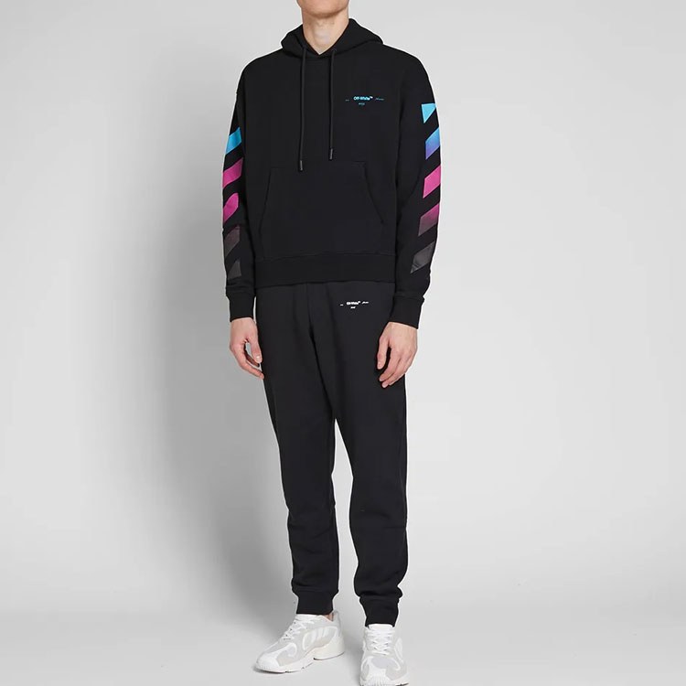 OFF-WHITE AW18 Gradient Hoodie Black