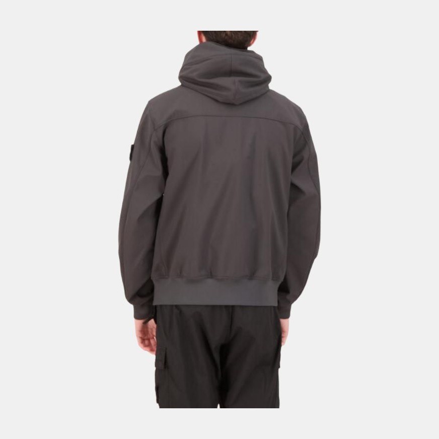 Stone Island SS25 Soft Shell Jacket Carbon Grey