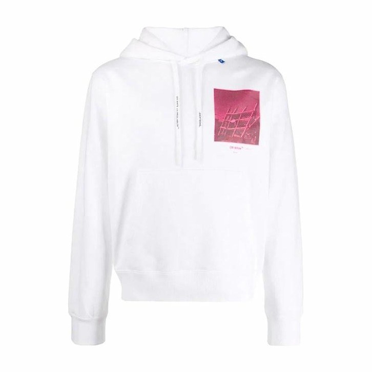 OFF-WHITE FW19 Arrow Hoodie White