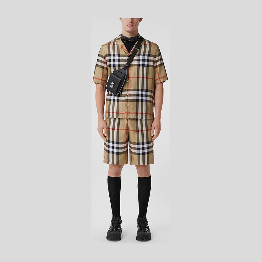 Burberry SS22 Check Silk Shirt