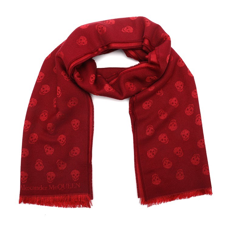 Alexander McQueen Skull Jacquard Scarf