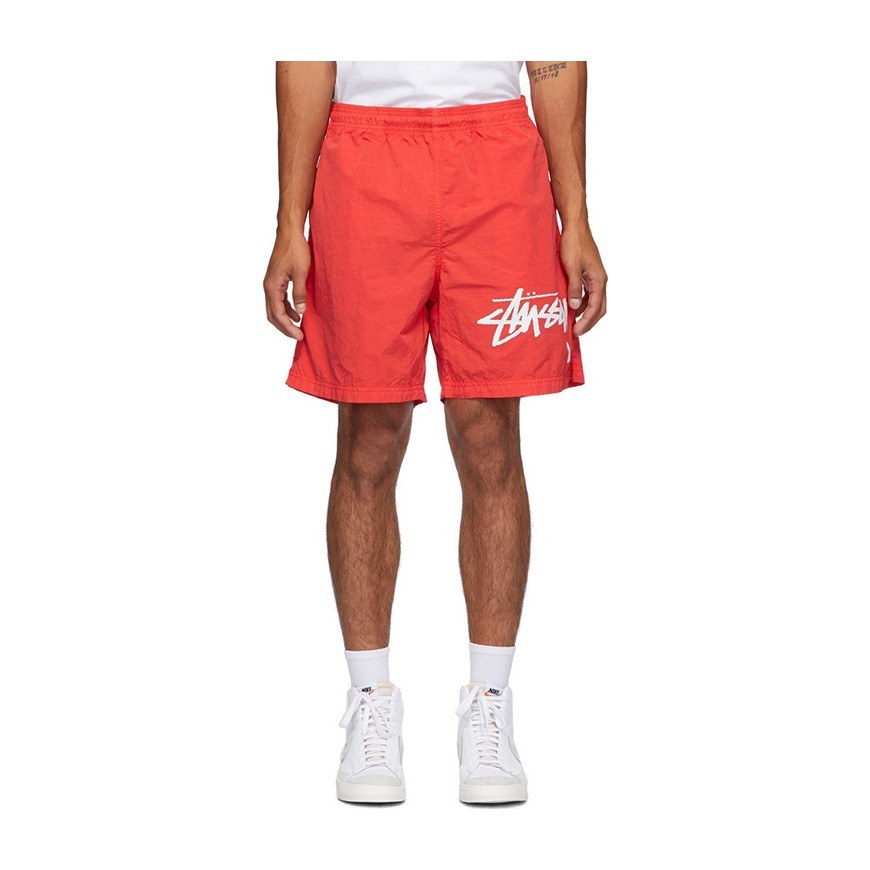 Stussy x Nike Logo Shorts Red