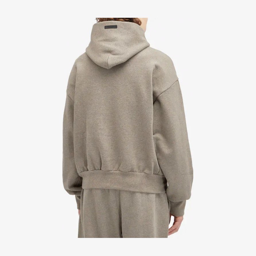 Fear of God Essentials Heavy Fleece Vintage Shrunken Hoodie Heather Gray