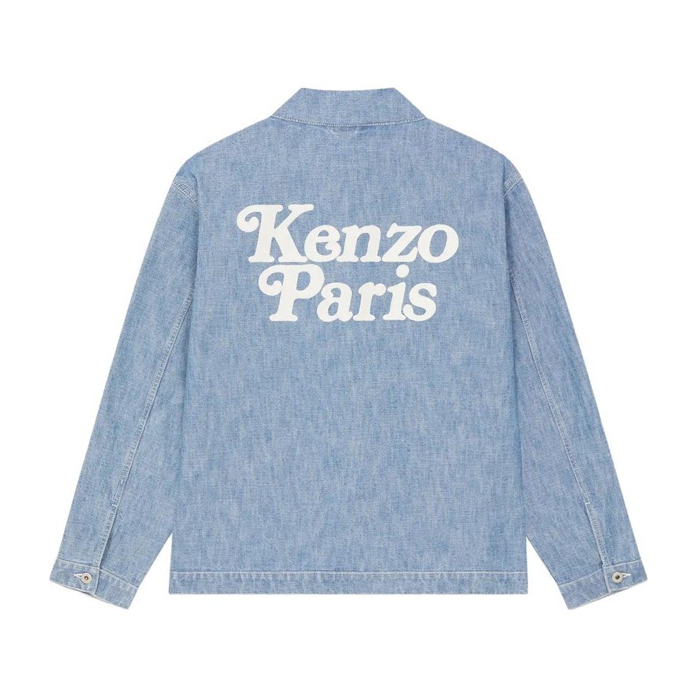 KENZO V-Neck Denim Jacket