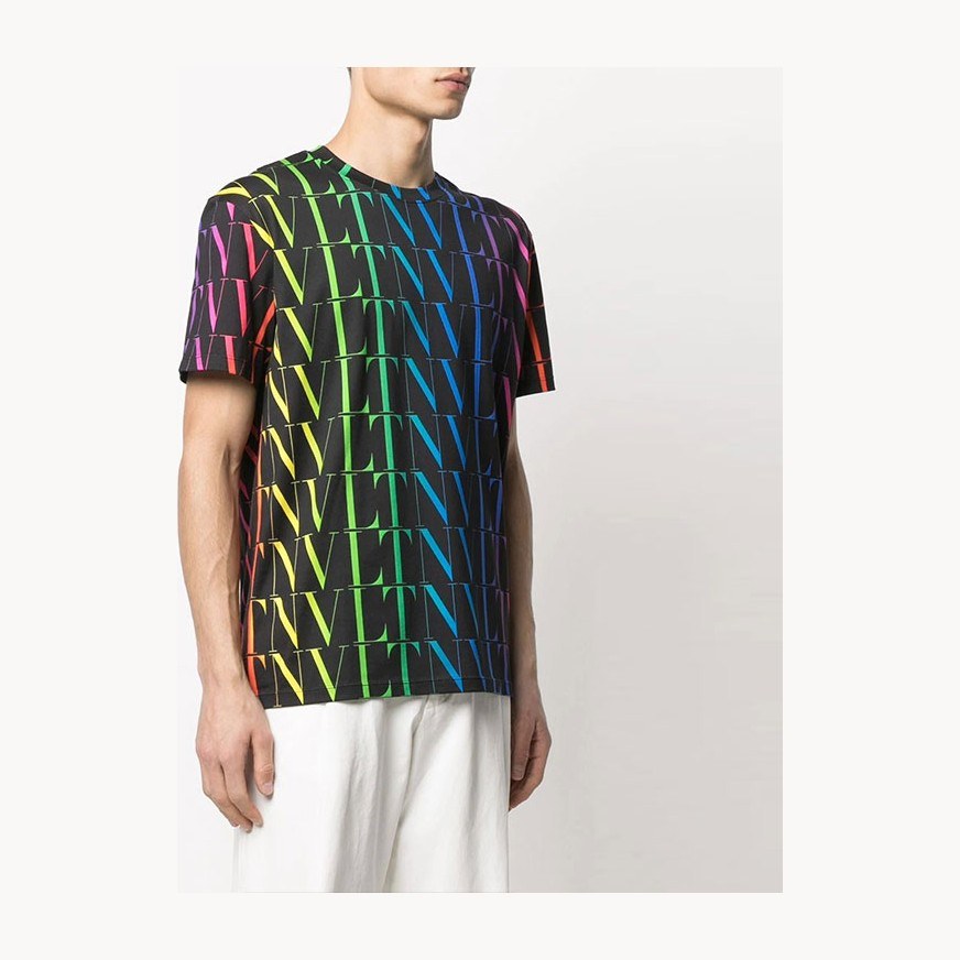 Valentino Rainbow Logo T-Shirt