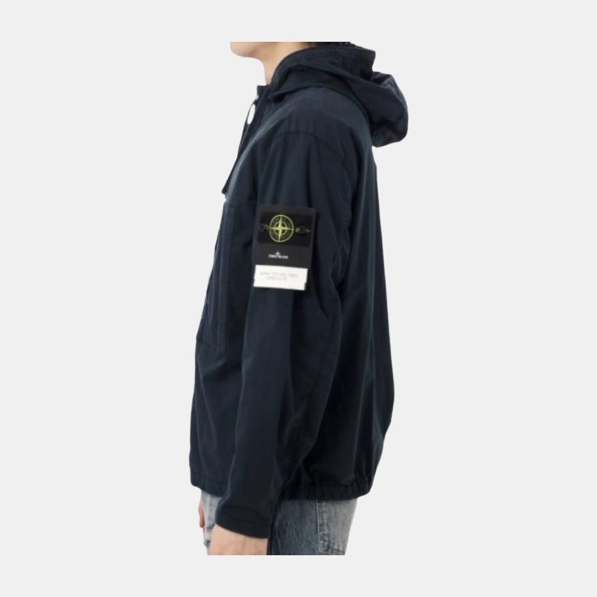 Stone Island Navy Hooded Zip Jacket