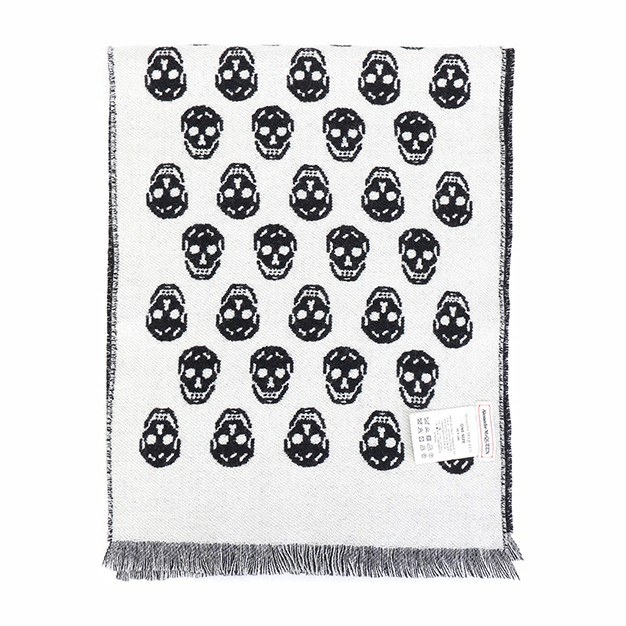 Alexander McQueen Allover Skull Scarf