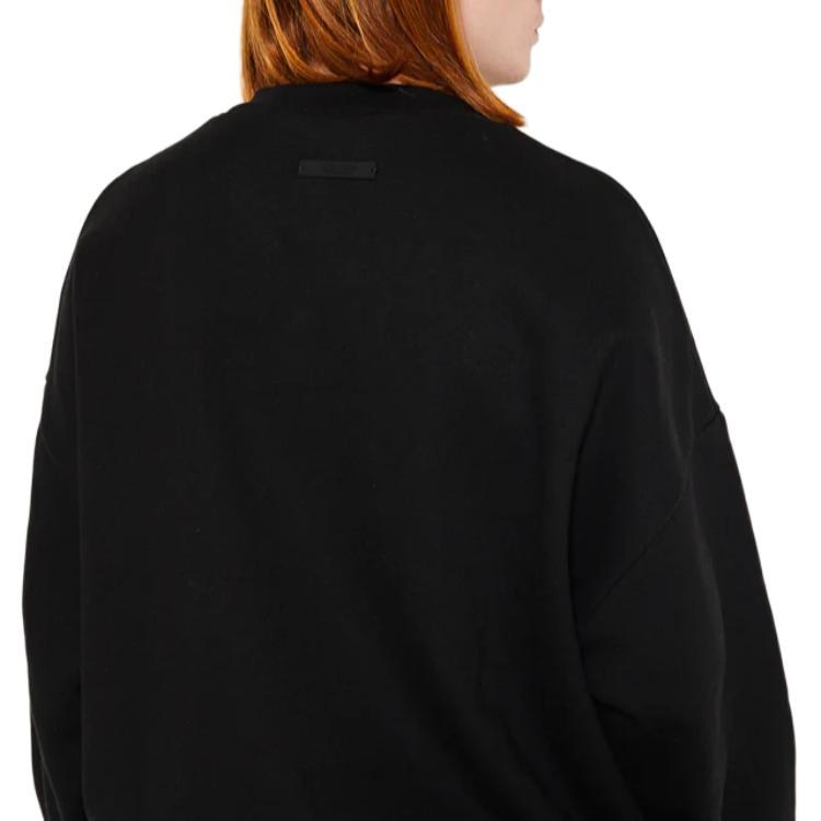 Fear of God Essentials Fleece Crewneck Obsidian Black