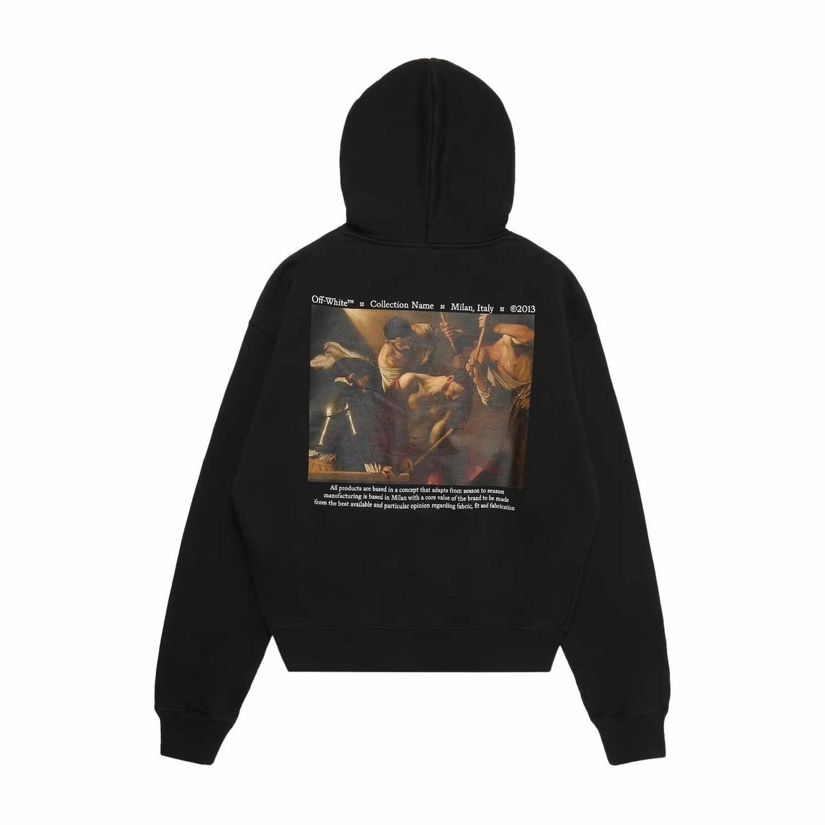 OFF-WHITE Logo Hoodie Black