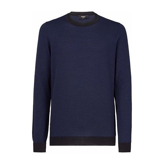 Fendi FW21 Blue Black Sweater