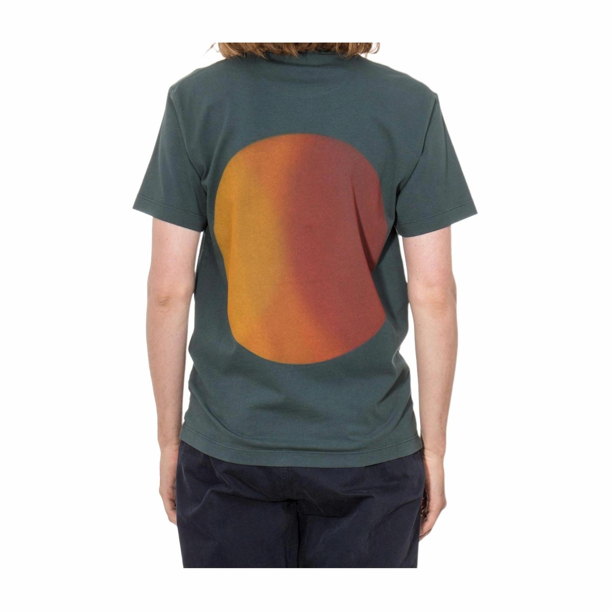 Stone Island FW22 Sunset Print T-Shirt Green