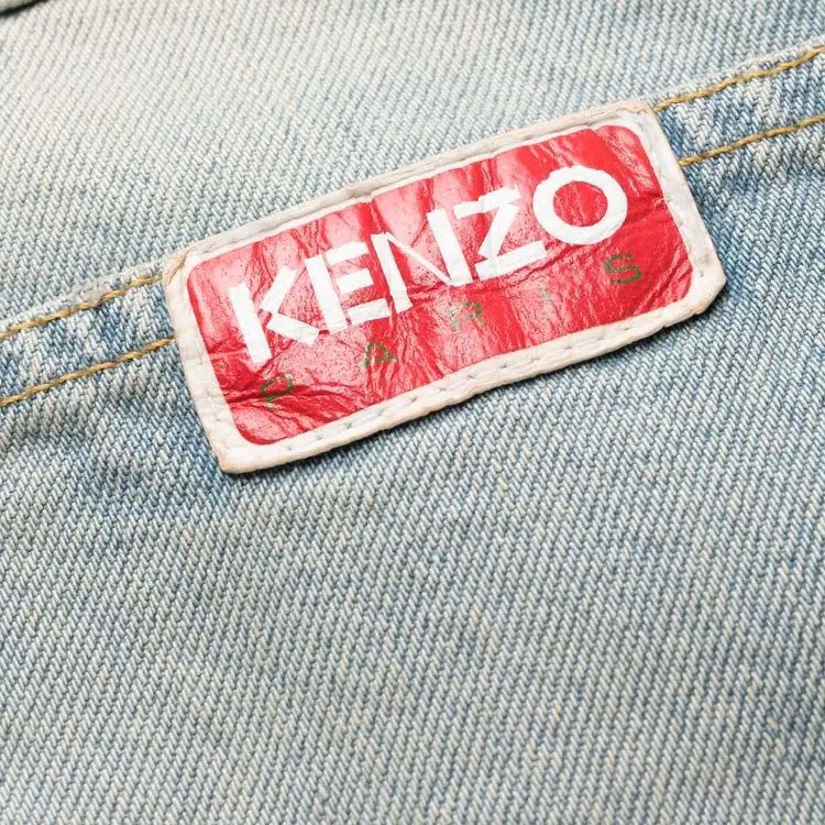 KENZO SS23 High-Waisted Straight Jeans Blue
