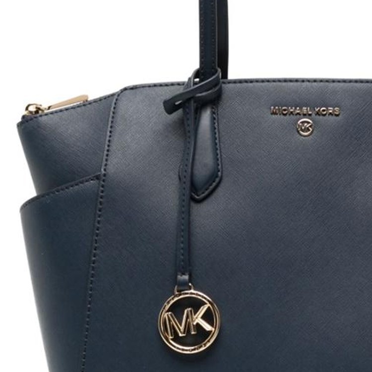 Michael Kors Leather Shoulder Bag Blue
