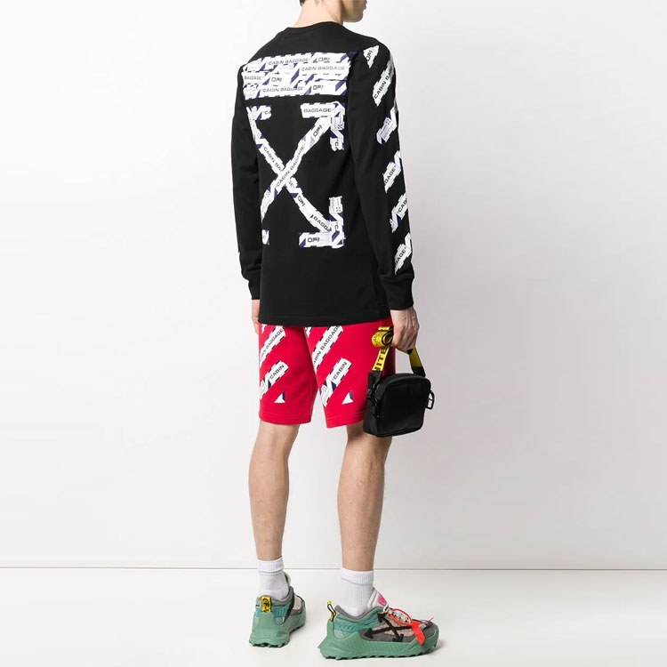 OFF-WHITE Airport Tape Long Sleeve Tee