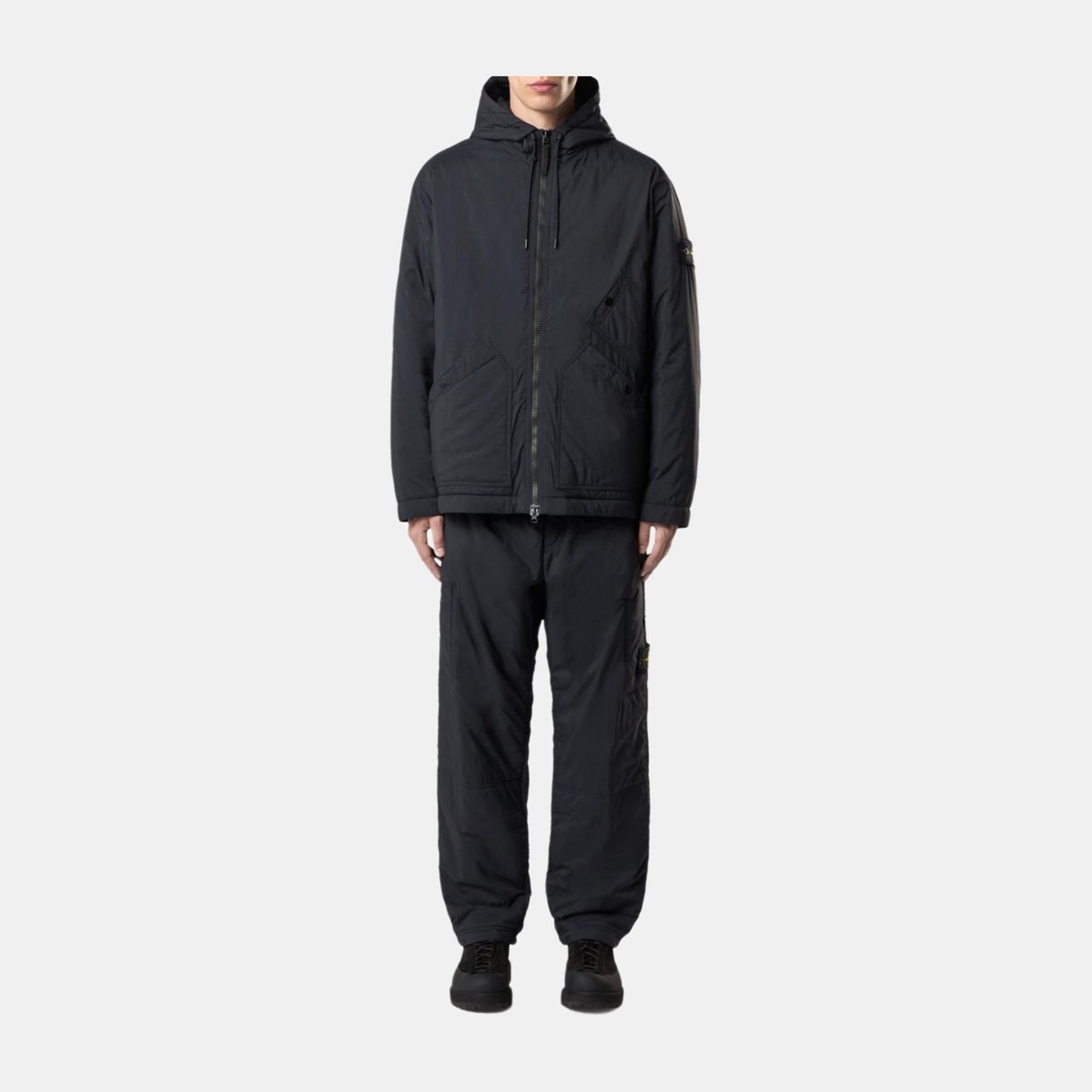 Stone Island Embroidered Hoodie Cotton Jacket