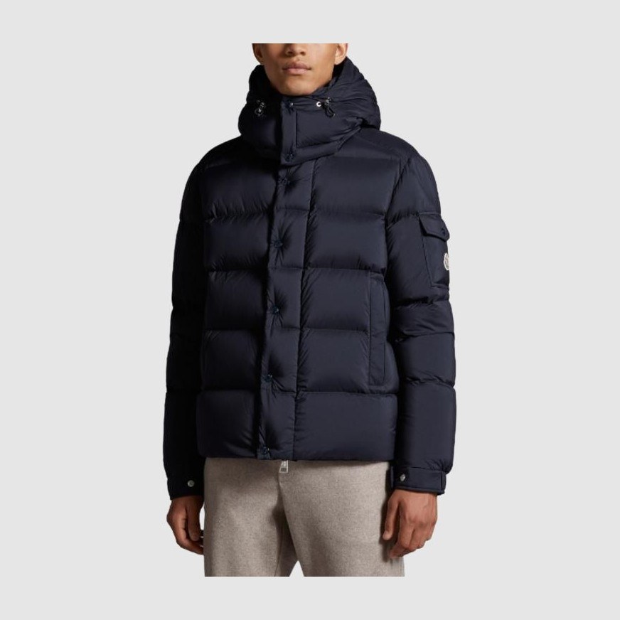 Moncler Vezere Short Down Jacket Navy