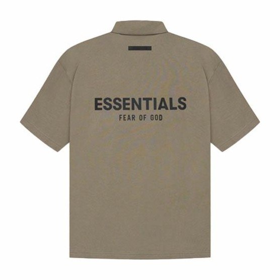 Fear of God Essentials SS21 Short Sleeve Polo Taupe