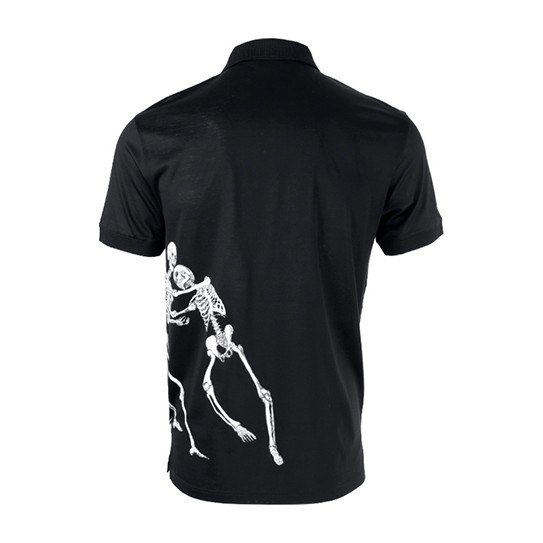 Alexander McQueen FW21 Skull Print Polo Black