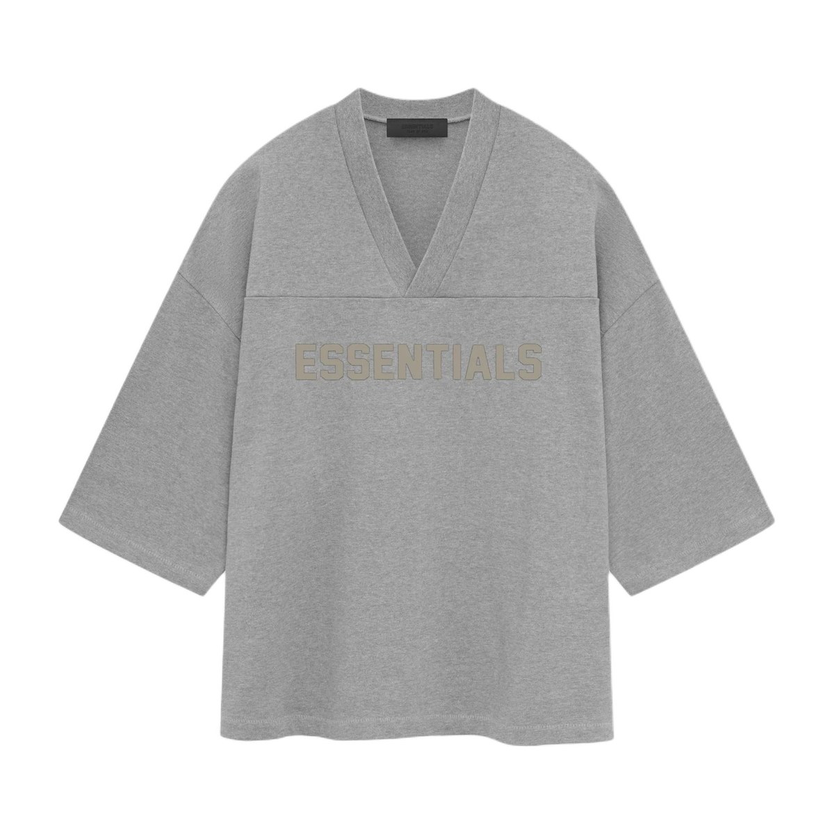 Fear of God Essentials SS24 Football Tee Dark Heather Oatmeal
