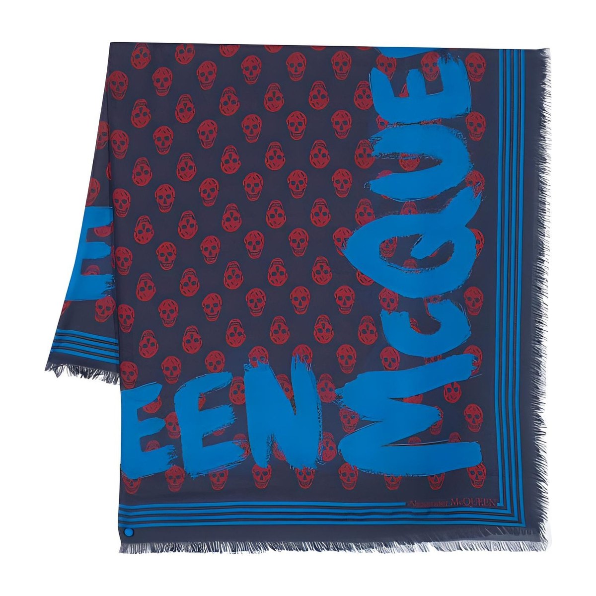 Alexander McQueen Graffiti Print Scarf