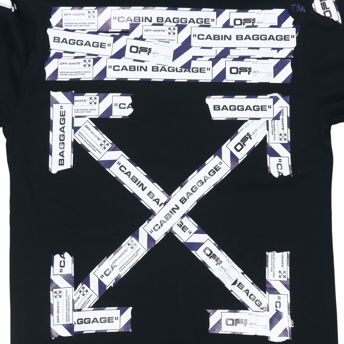 OFF-WHITE Airport Tape Long Sleeve Tee