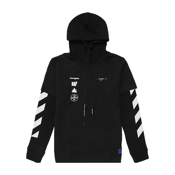 OFF-WHITE Two-Piece Hoodie Black