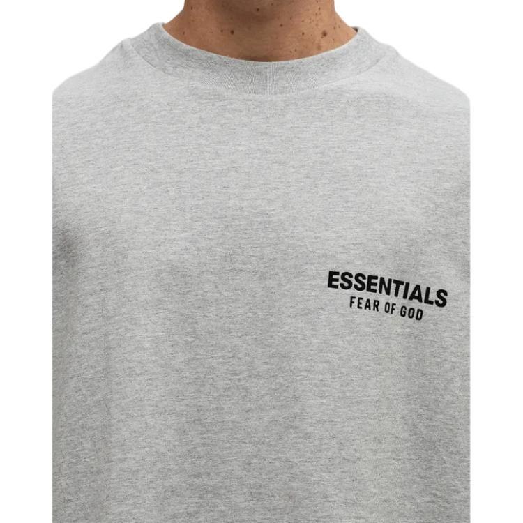 Fear of God Essentials FW24 Holiday Core T-Shirt Light Mist Grey