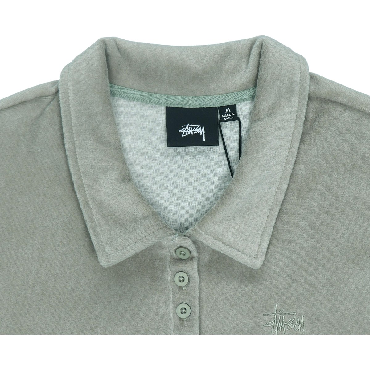 Stussy Polo Shirt Grey