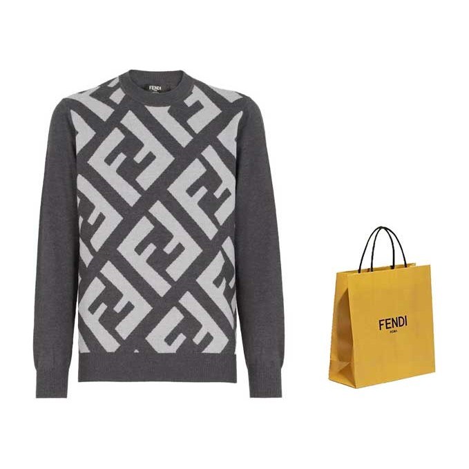 FENDI Grey Wool jumper