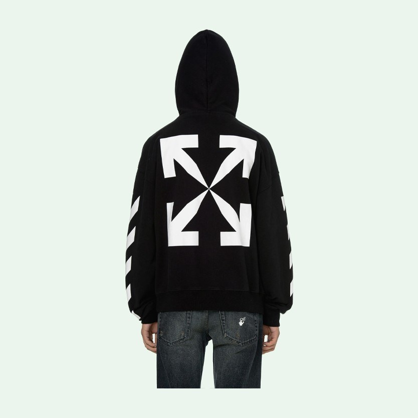 OFF-WHITE SS21 Mona Lisa Photo Print Sweatshirt Black