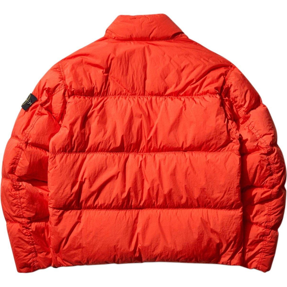 Stone Island Badge Collar Jacket Scarlet