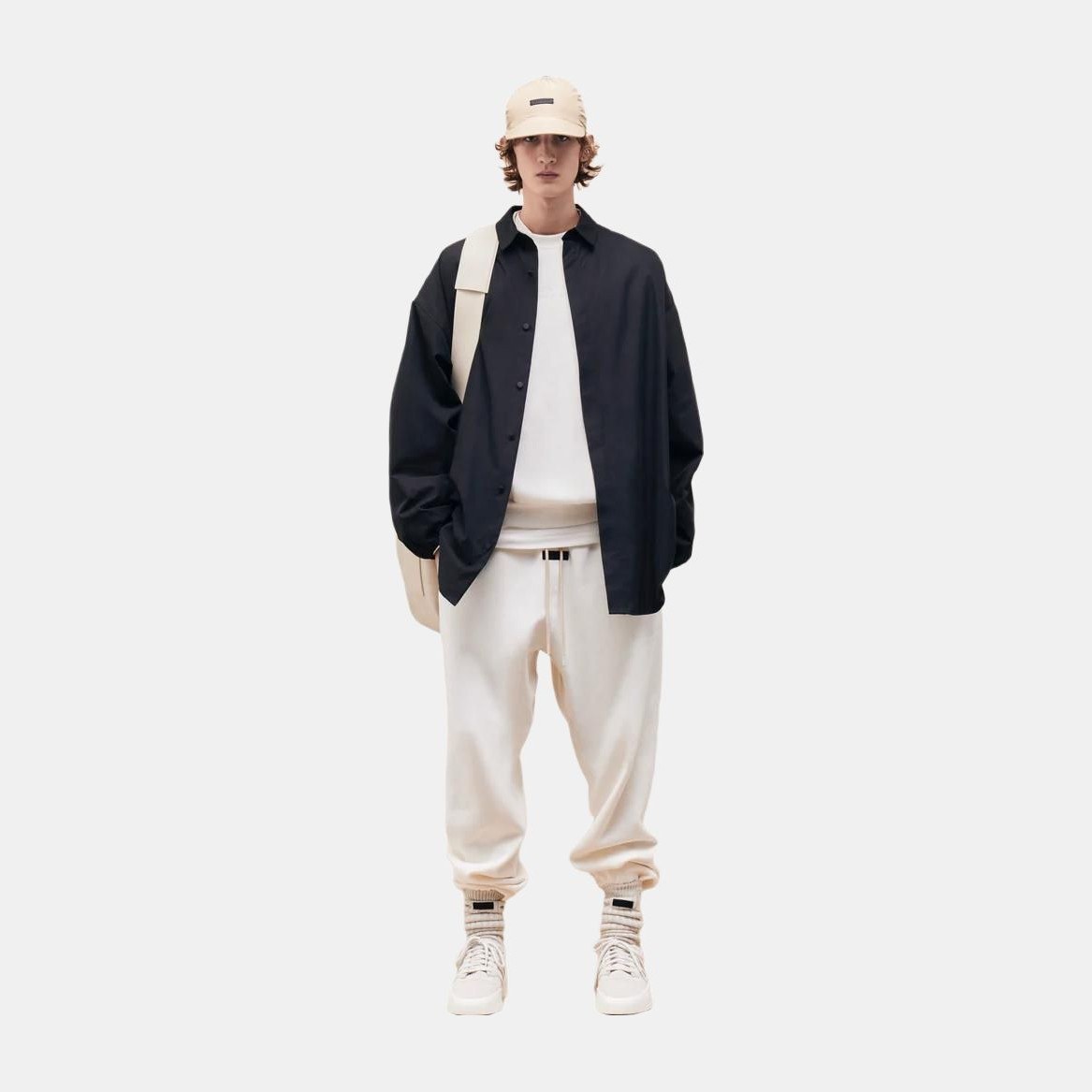 Fear of God Essentials High-Rise Shorts Cloud Dancer