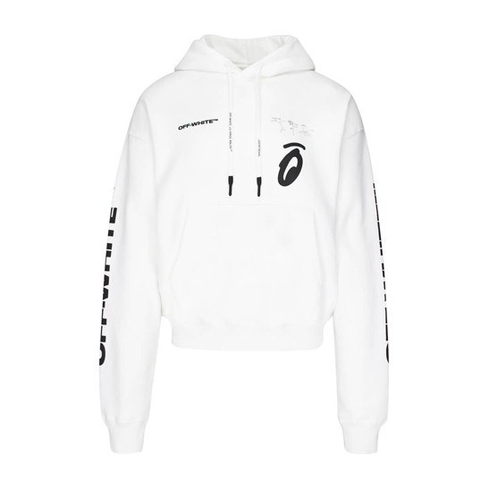 OFF-WHITE FW19 Splitted Arrows Hoodie