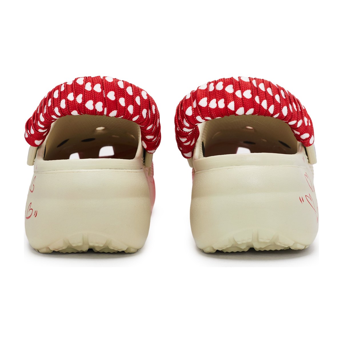 Crocs Classic Platform Clog Velvet Red Heart