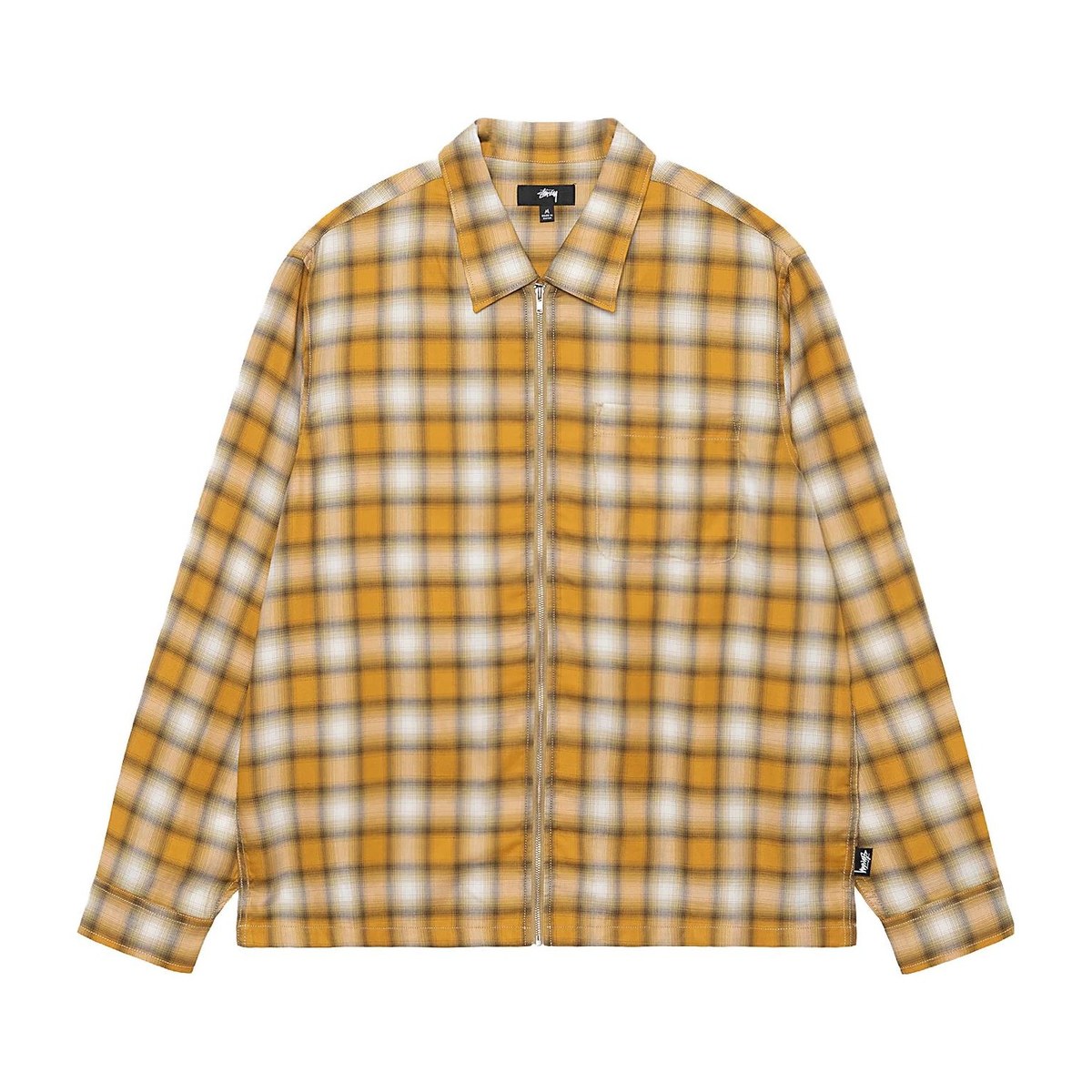 Stussy Eddie Plaid Zip Shirt