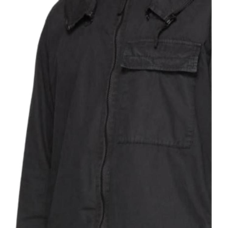 Stone Island FW22 Logo Print Zip Detachable Hood Jacket
