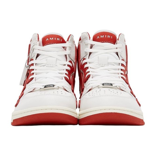 AMIRI Skel-Toe Hi White Red