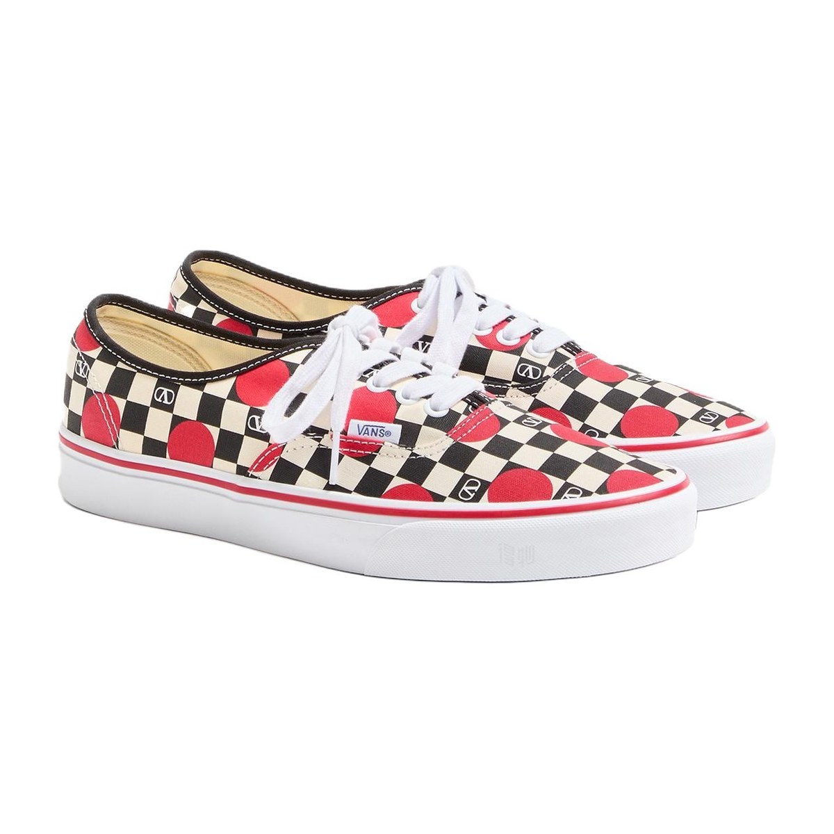 Valentino x Vans Vlogo Low Canvas Sneakers Red
