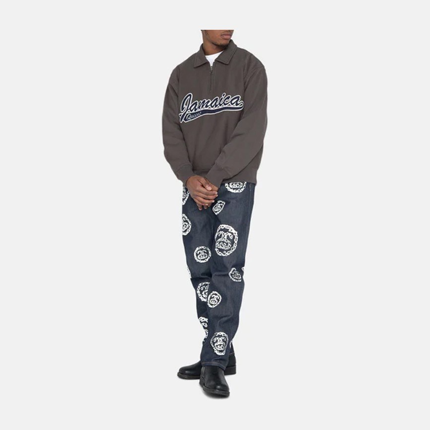 Stussy x Denim Tears Half Zip Fleece