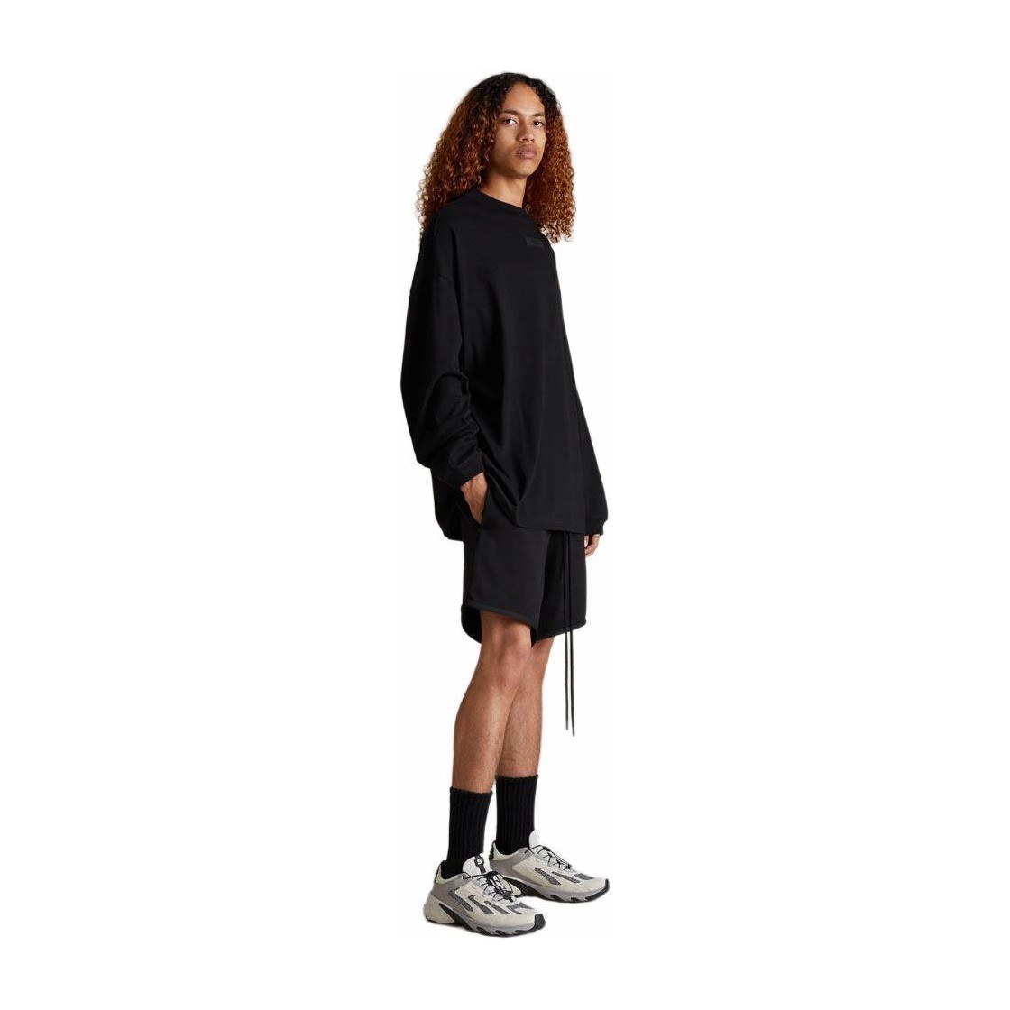 Fear of God Essentials Jet Black Longsleeve Shirt