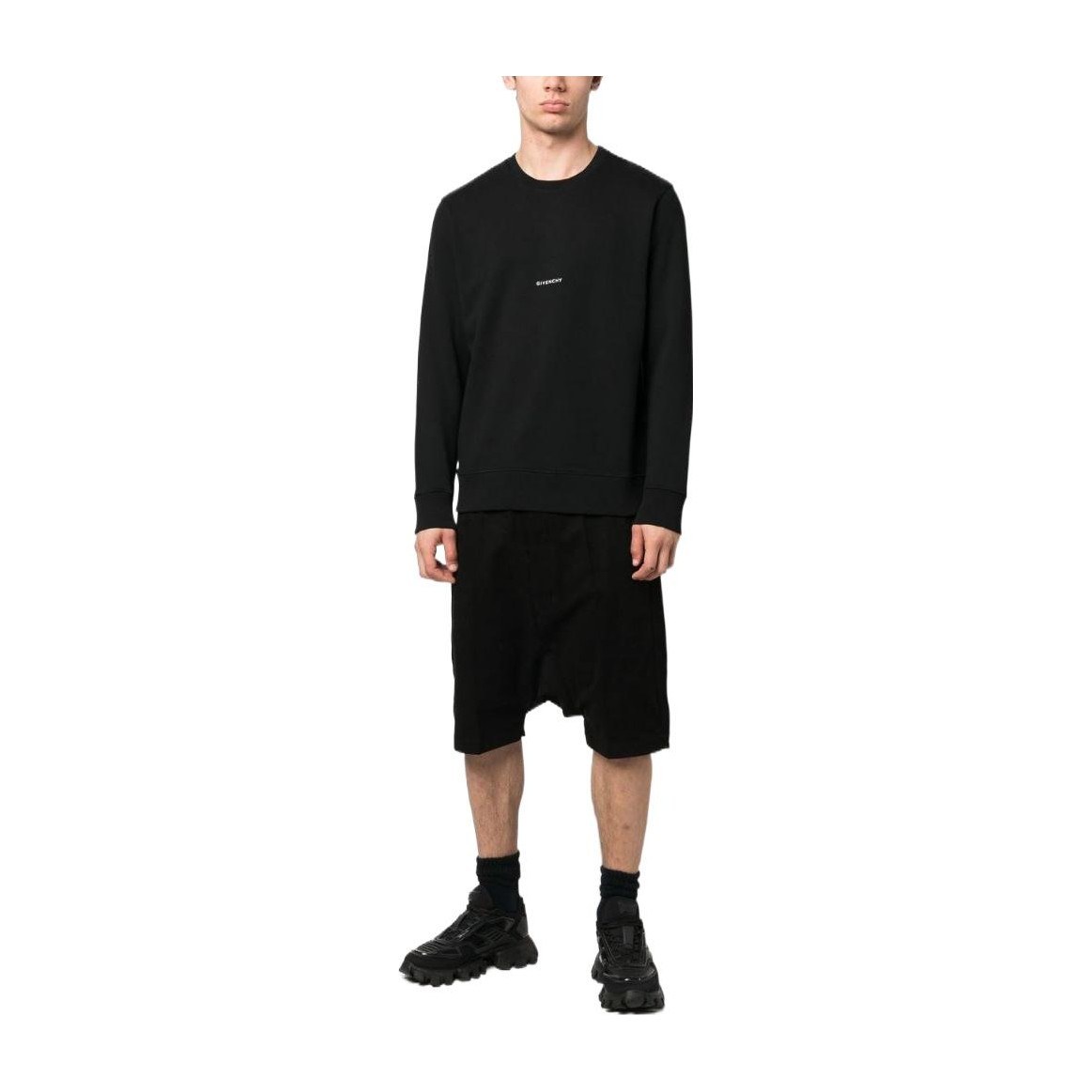 Givenchy SS23 Logo Crewneck Sweatshirt Black