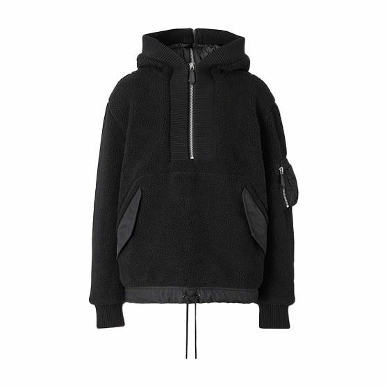 Burberry Logo Hoodie Black