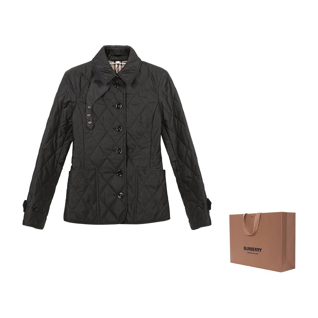 Burberry Quilted Jacket Black