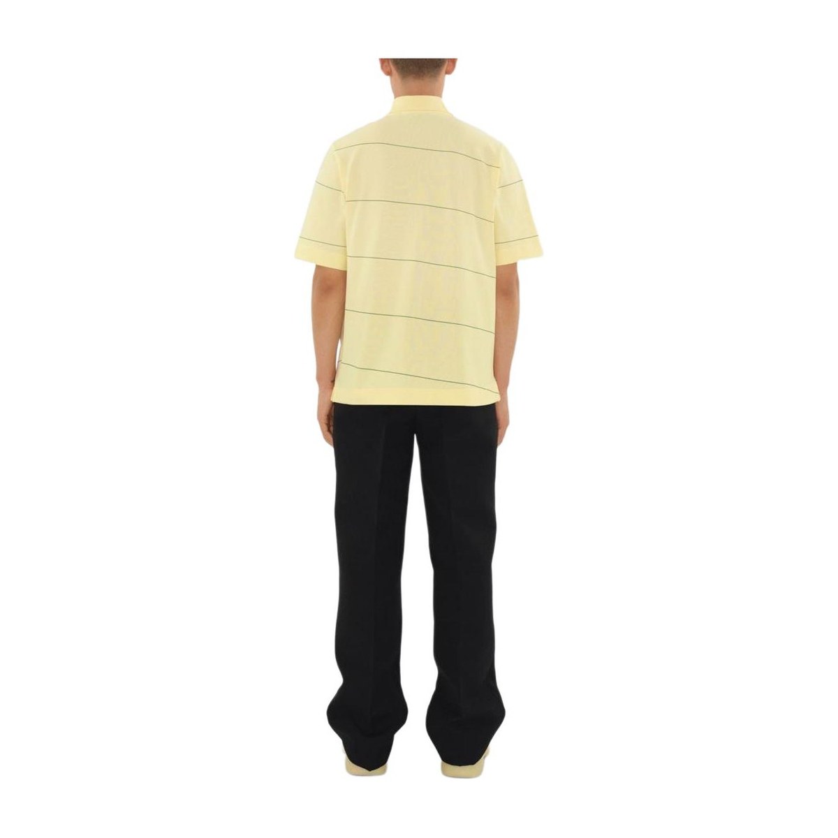 Burberry Striped Cotton Polo Shirt