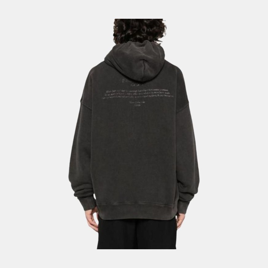 OFF-WHITE Letter Graphic Hoodie Black
